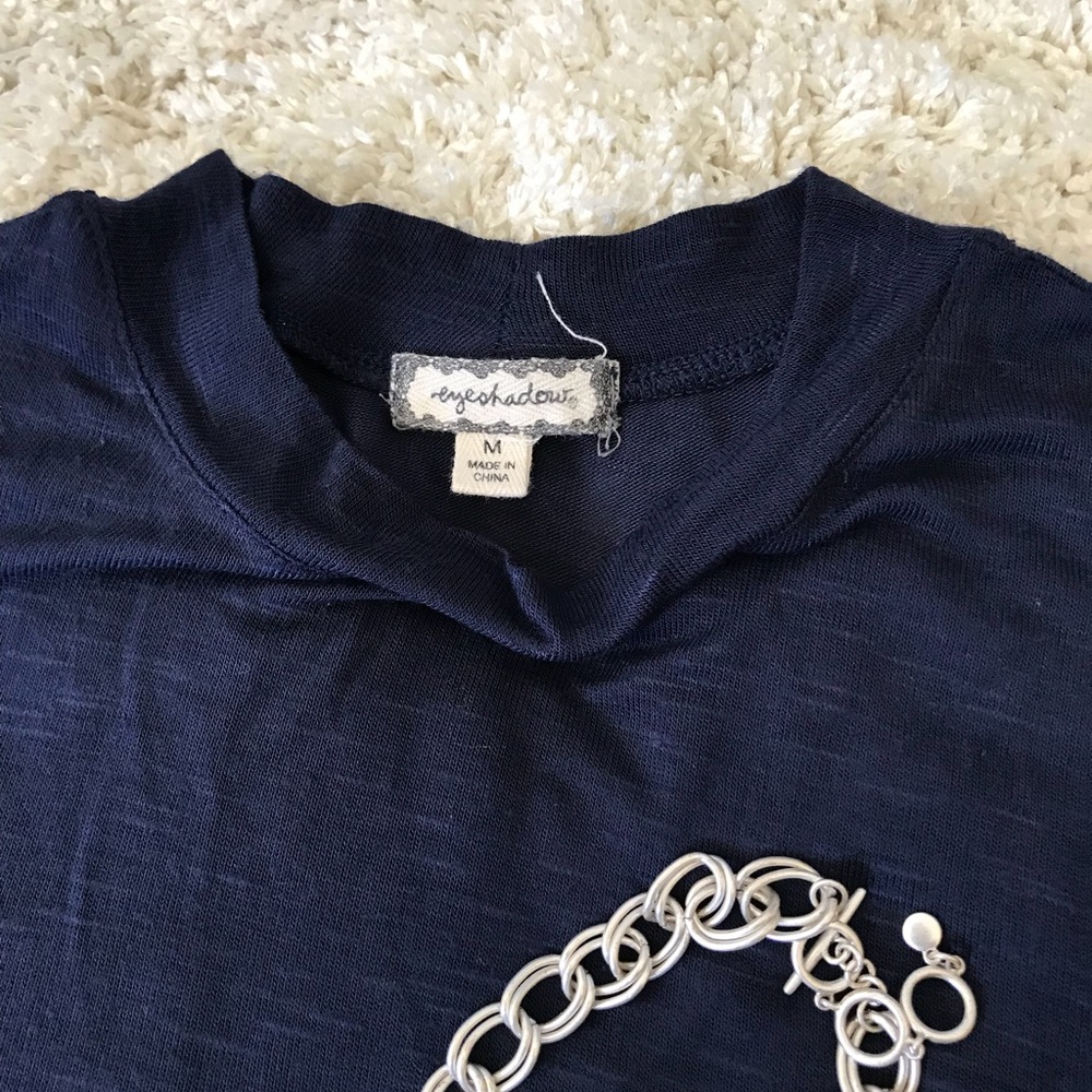 Mini sleeveless blue dress - Picture 2 of 3